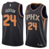 Black Greg Jackson SUNS #24 Twill Basketball Jersey FREE SHIPPING