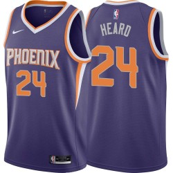 Purple Gar Heard SUNS #24 Twill Basketball Jersey FREE SHIPPING