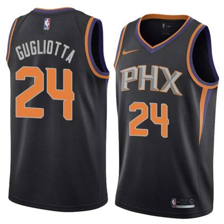 Black Tom Gugliotta SUNS #24 Twill Basketball Jersey FREE SHIPPING