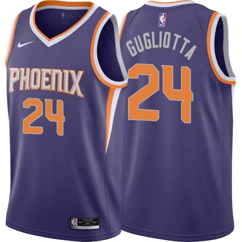 Purple Tom Gugliotta SUNS #24 Twill Basketball Jersey FREE SHIPPING