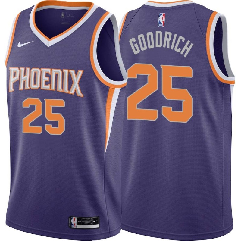 Purple Gail Goodrich SUNS #25 Twill Basketball Jersey FREE SHIPPING