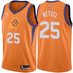 Orange John Wetzel SUNS #25 Twill Basketball Jersey FREE SHIPPING