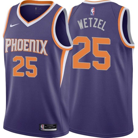 Purple John Wetzel SUNS #25 Twill Basketball Jersey FREE SHIPPING