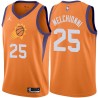 Orange Gary Melchionni SUNS #25 Twill Basketball Jersey FREE SHIPPING