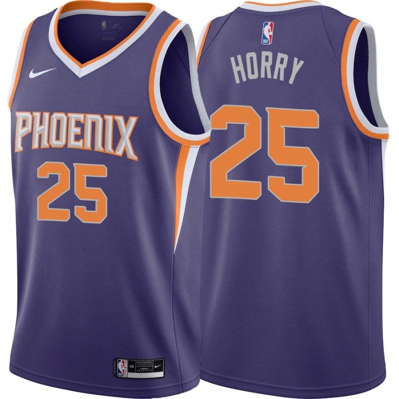 Purple Robert Horry SUNS #25 Twill Basketball Jersey FREE SHIPPING