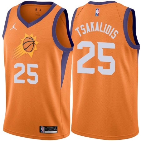 Orange Jake Tsakalidis SUNS #25 Twill Basketball Jersey FREE SHIPPING