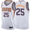 White2 Jake Tsakalidis SUNS #25 Twill Basketball Jersey FREE SHIPPING