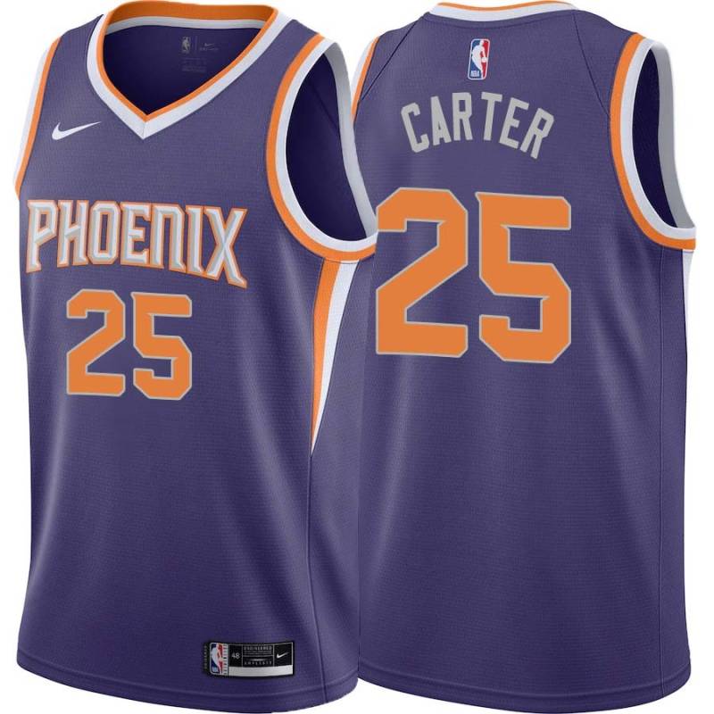 Purple Vince Carter SUNS #25 Twill Basketball Jersey FREE SHIPPING