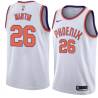 White Bill Martin SUNS #26 Twill Basketball Jersey FREE SHIPPING