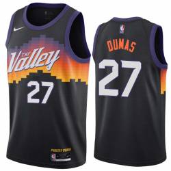 Black_City_The_Valley Tony Dumas SUNS #27 Twill Basketball Jersey FREE SHIPPING