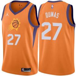 Orange Tony Dumas SUNS #27 Twill Basketball Jersey FREE SHIPPING