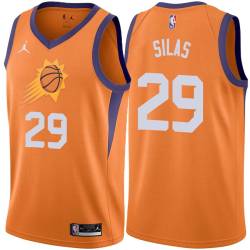 Orange Paul Silas SUNS #29 Twill Basketball Jersey FREE SHIPPING