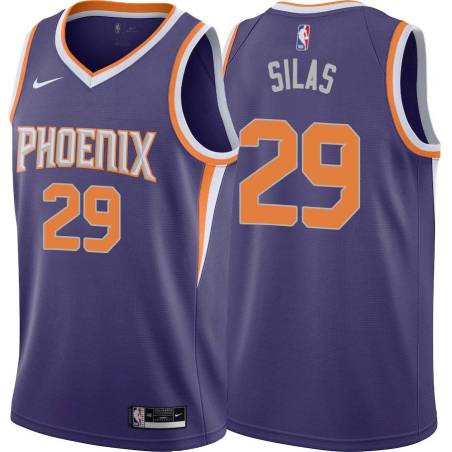 Purple Paul Silas SUNS #29 Twill Basketball Jersey FREE SHIPPING