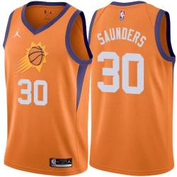 Orange Fred Saunders SUNS #30 Twill Basketball Jersey FREE SHIPPING