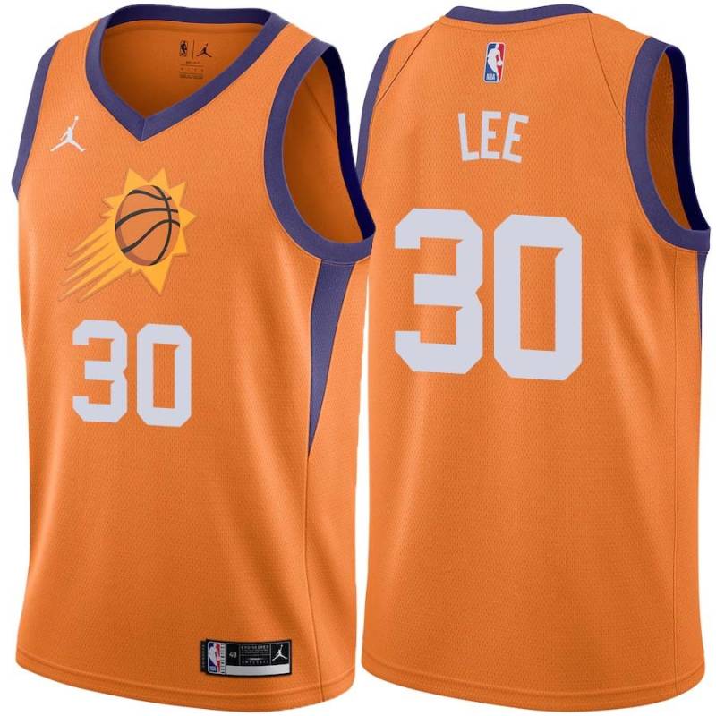 Orange Ron Lee SUNS #30 Twill Basketball Jersey FREE SHIPPING