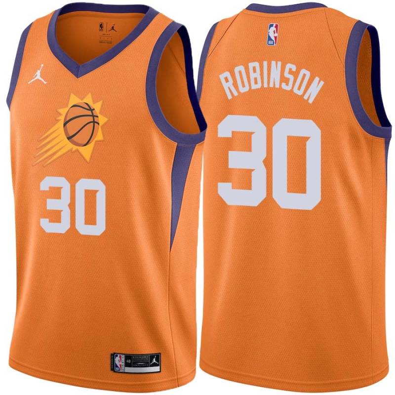 Orange Clifford Robinson SUNS #30 Twill Basketball Jersey FREE SHIPPING