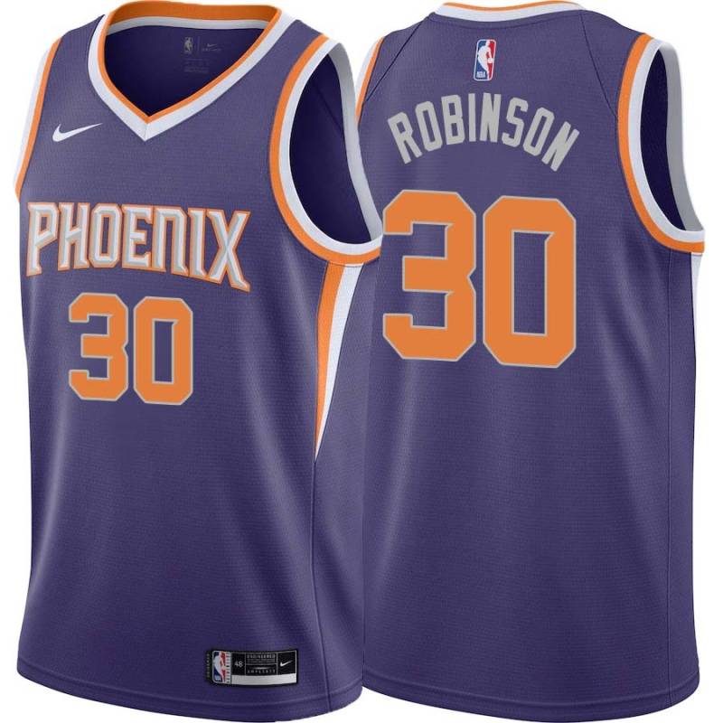 Purple Clifford Robinson SUNS #30 Twill Basketball Jersey FREE SHIPPING