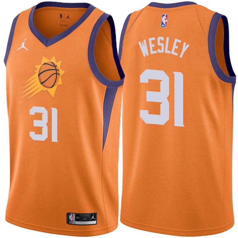 Orange Walt Wesley SUNS #31 Twill Basketball Jersey FREE SHIPPING