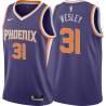 Purple Walt Wesley SUNS #31 Twill Basketball Jersey FREE SHIPPING