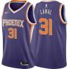 Purple Gani Lawal SUNS #31 Twill Basketball Jersey FREE SHIPPING