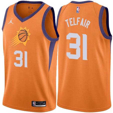 Orange Sebastian Telfair SUNS #31 Twill Basketball Jersey FREE SHIPPING