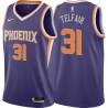 Purple Sebastian Telfair SUNS #31 Twill Basketball Jersey FREE SHIPPING