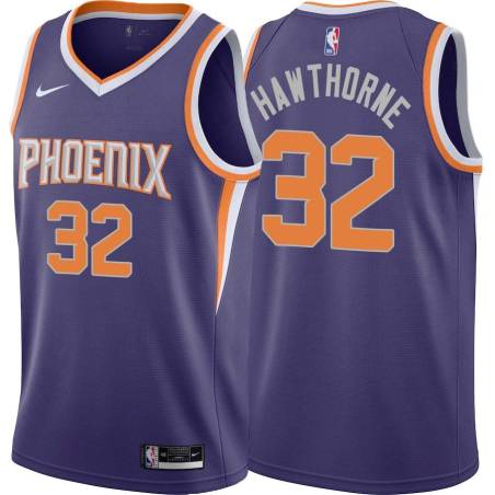 Purple Nate Hawthorne SUNS #32 Twill Basketball Jersey FREE SHIPPING