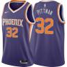 Purple Charles Pittman SUNS #32 Twill Basketball Jersey FREE SHIPPING