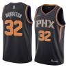 Black Mike Morrison SUNS #32 Twill Basketball Jersey FREE SHIPPING