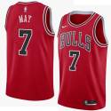 Scott May Twill Basketball Jersey -Bulls #7 May Twill Jerseys, FREE SHIPPING