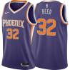 Purple Davon Reed SUNS #32 Twill Basketball Jersey FREE SHIPPING