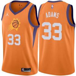 Orange Alvan Adams SUNS #33 Twill Basketball Jersey FREE SHIPPING