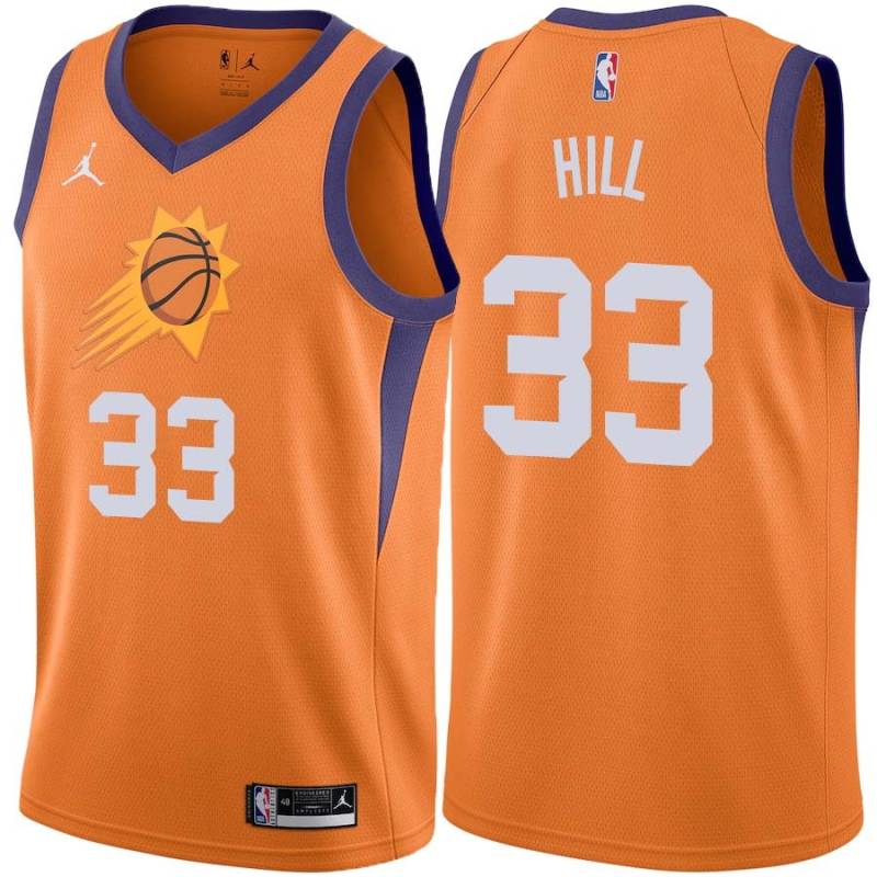 Orange Grant Hill SUNS #33 Twill Basketball Jersey FREE SHIPPING