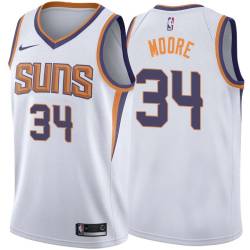 White2 Otto Moore SUNS #34 Twill Basketball Jersey FREE SHIPPING