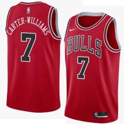 Michael Carter-Williams Twill Basketball Jersey -Bulls #7 Carter-Williams Twill Jerseys, FREE SHIPPING
