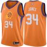 Orange Charles Jones SUNS #34 Twill Basketball Jersey FREE SHIPPING