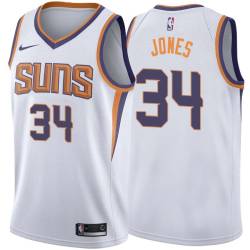 White2 Charles Jones SUNS #34 Twill Basketball Jersey FREE SHIPPING