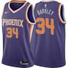 Purple Charles Barkley SUNS #34 Twill Basketball Jersey FREE SHIPPING