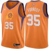 Orange Bayard Forrest SUNS #35 Twill Basketball Jersey FREE SHIPPING