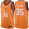 Orange Armen Gilliam SUNS #35 Twill Basketball Jersey FREE SHIPPING