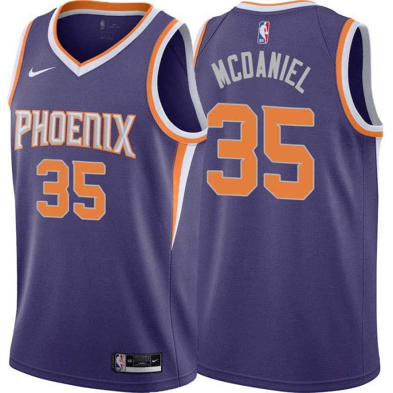 Purple Xavier McDaniel SUNS #35 Twill Basketball Jersey FREE SHIPPING