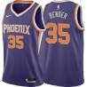 Purple Dragan Bender SUNS #35 Twill Basketball Jersey FREE SHIPPING