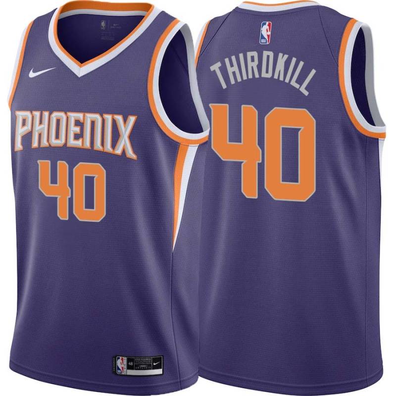 Purple David Thirdkill SUNS #40 Twill Basketball Jersey FREE SHIPPING