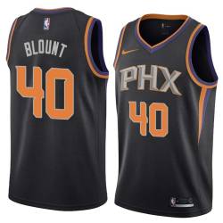 Black Corie Blount SUNS #40 Twill Basketball Jersey FREE SHIPPING