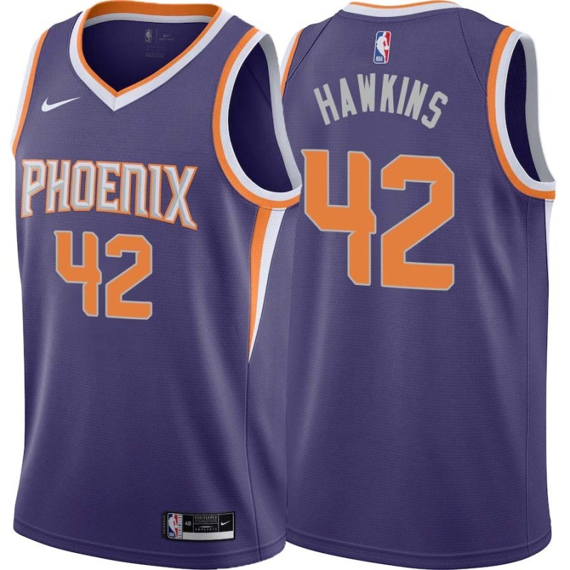 Purple Connie Hawkins SUNS #42 Twill Basketball Jersey FREE SHIPPING