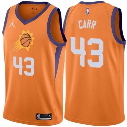 Orange Chris Carr SUNS #43 Twill Basketball Jersey FREE SHIPPING