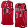 Red Bob Love Twill Basketball Jersey -Bulls #10 Love Twill Jerseys, FREE SHIPPING