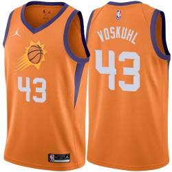 Orange Jake Voskuhl SUNS #43 Twill Basketball Jersey FREE SHIPPING