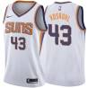 White2 Jake Voskuhl SUNS #43 Twill Basketball Jersey FREE SHIPPING