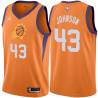 Orange Linton Johnson SUNS #43 Twill Basketball Jersey FREE SHIPPING